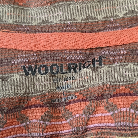Woolrich Aztec print half zip | Size L - Picture 6 of 6